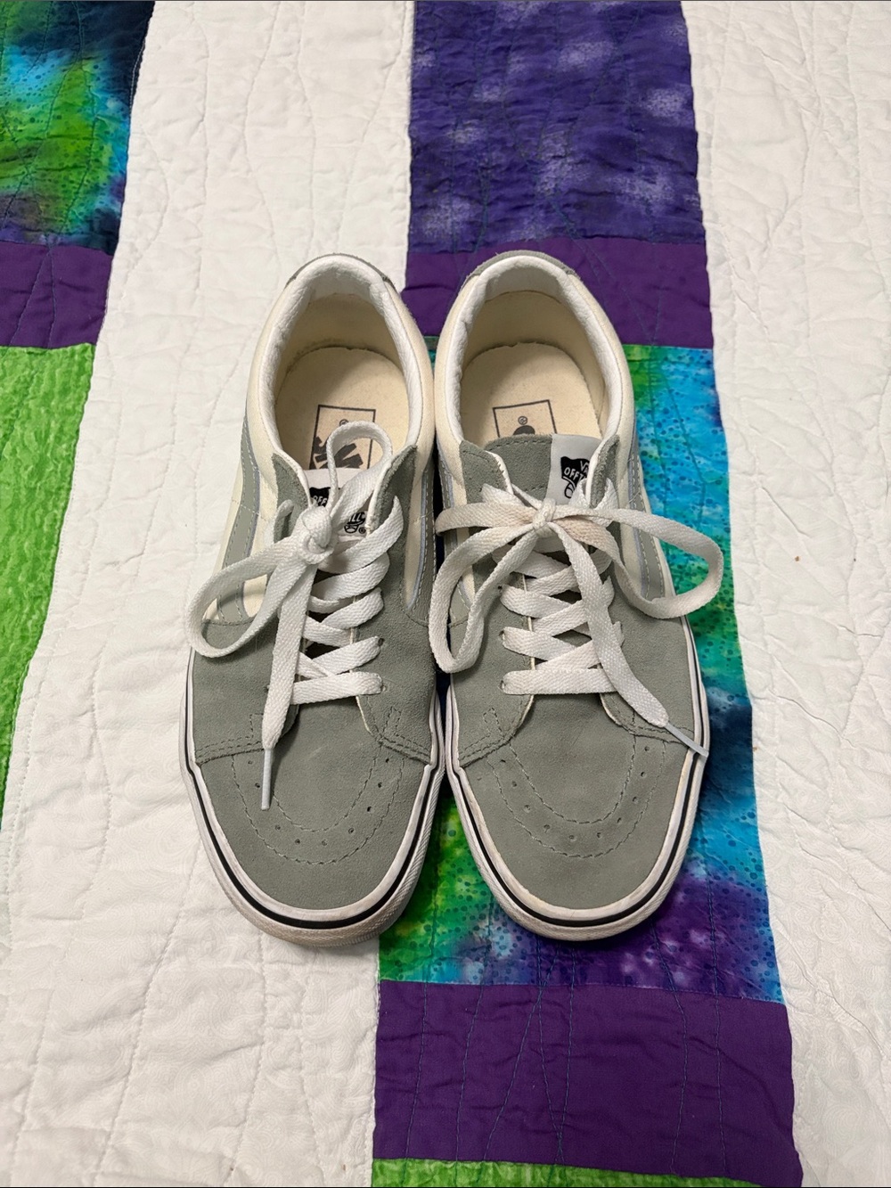 Vans Low-Top Suede Sneakers in Sage